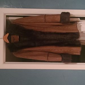 COPY For Sale 😄 - Picadilly Faux Fur and Faux Suede Coat, M, EUC, Non Smoker